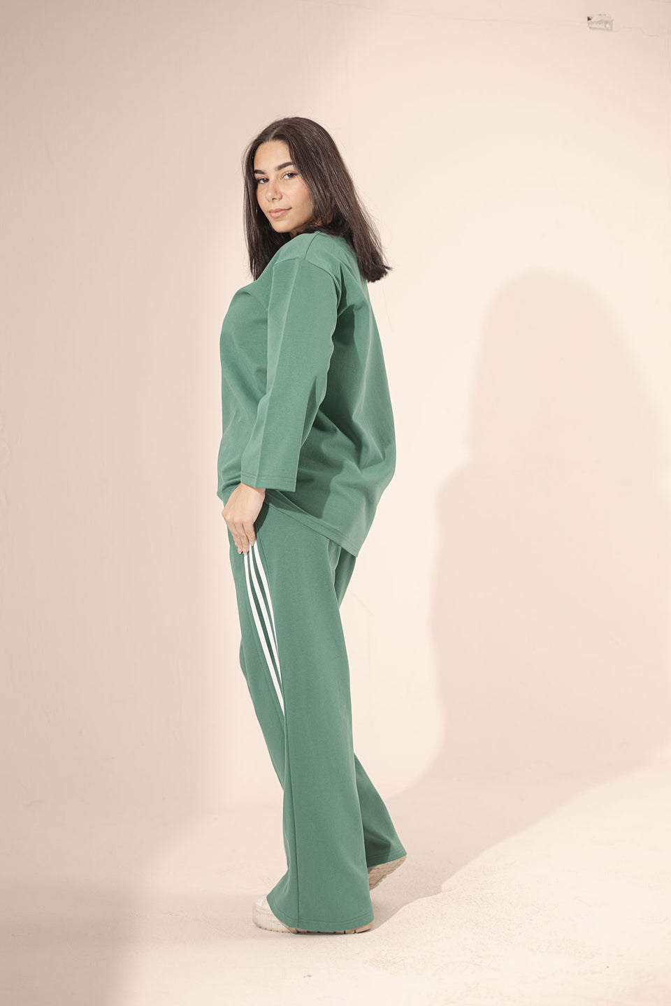 Green Lines Cotton Set