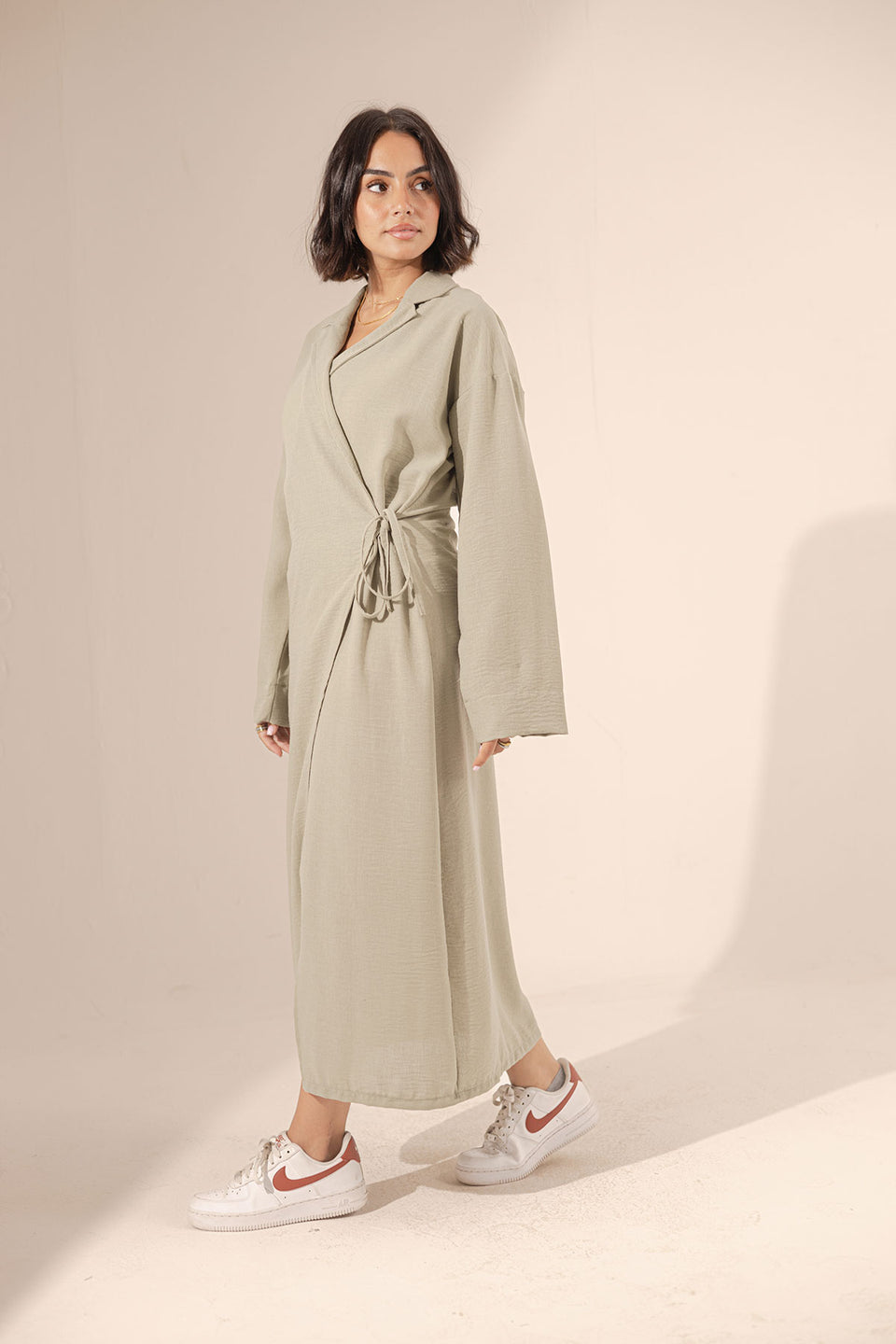Bestag Wrap Linen Summer Dress