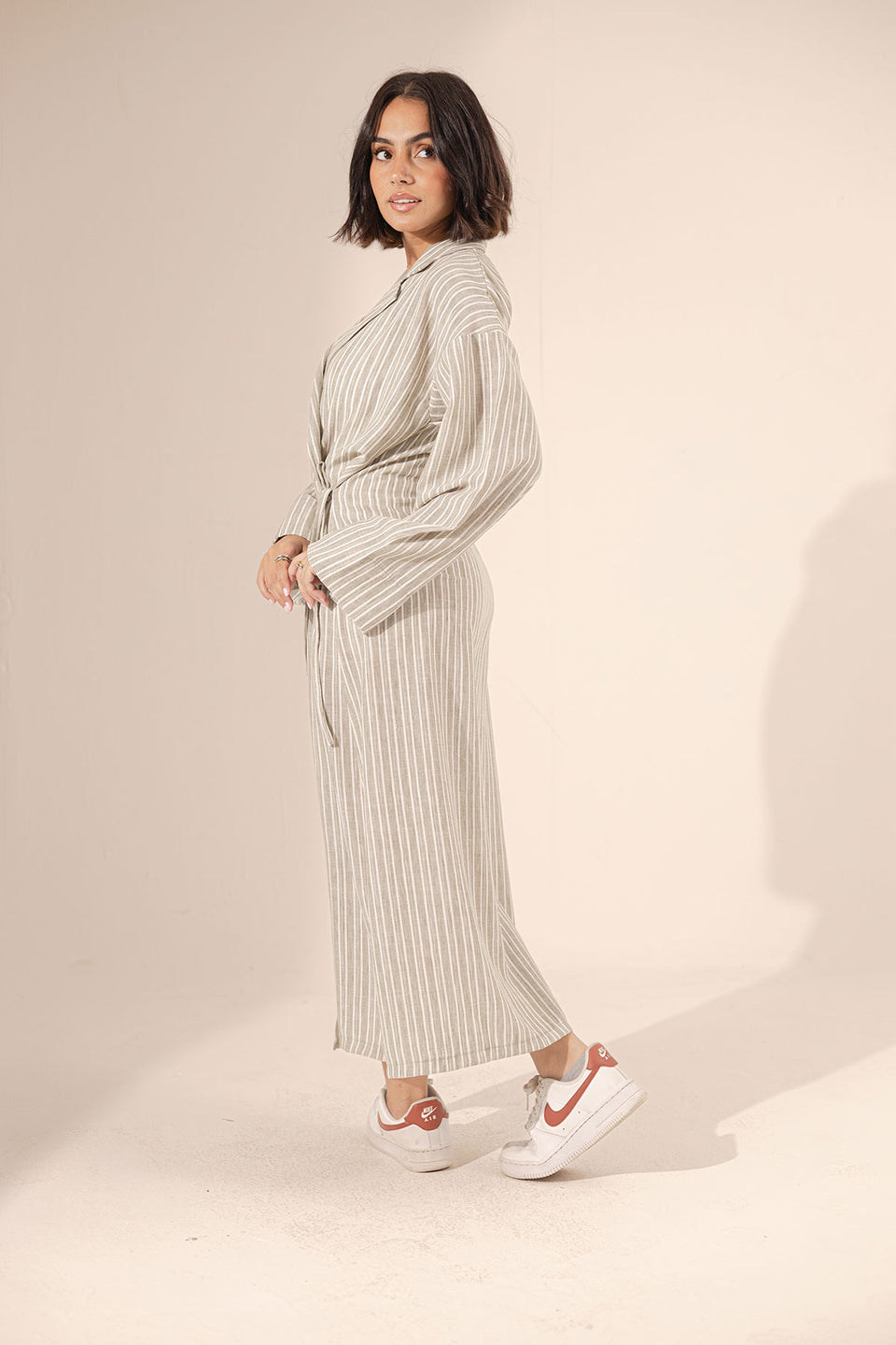 Bestag Wrap Striped Summer Dress
