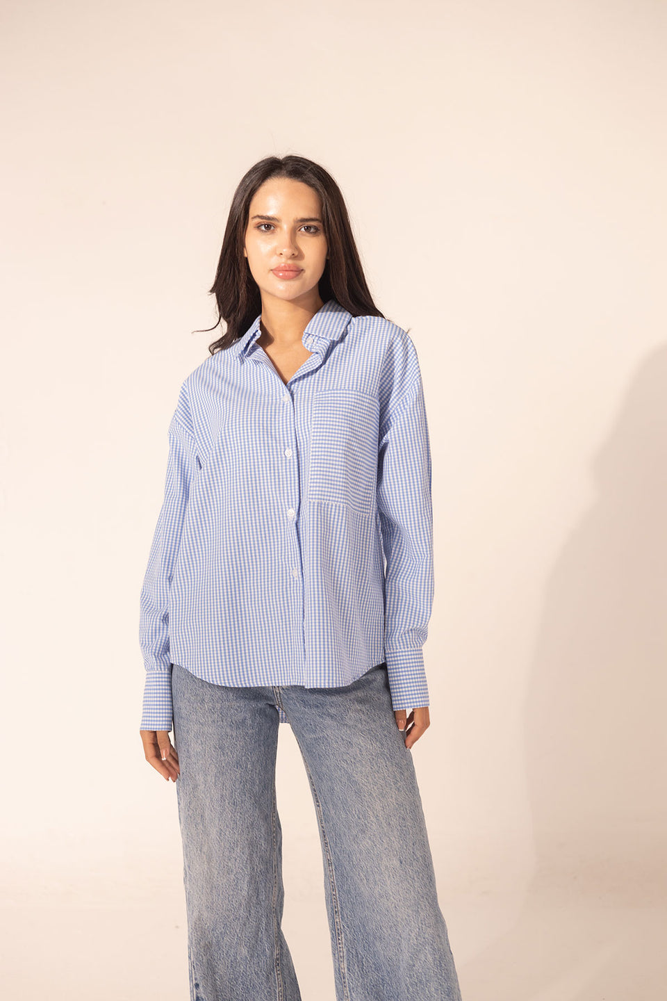 Blue Checkers Long Sleeves Shirt