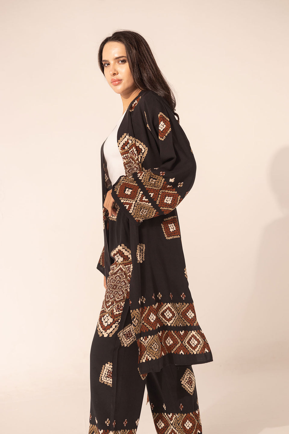 Black Summer Patterned Set