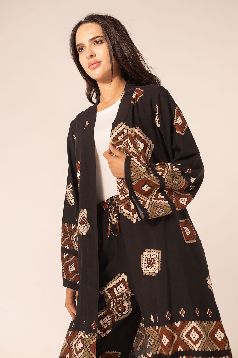 Black Summer Patterned Set