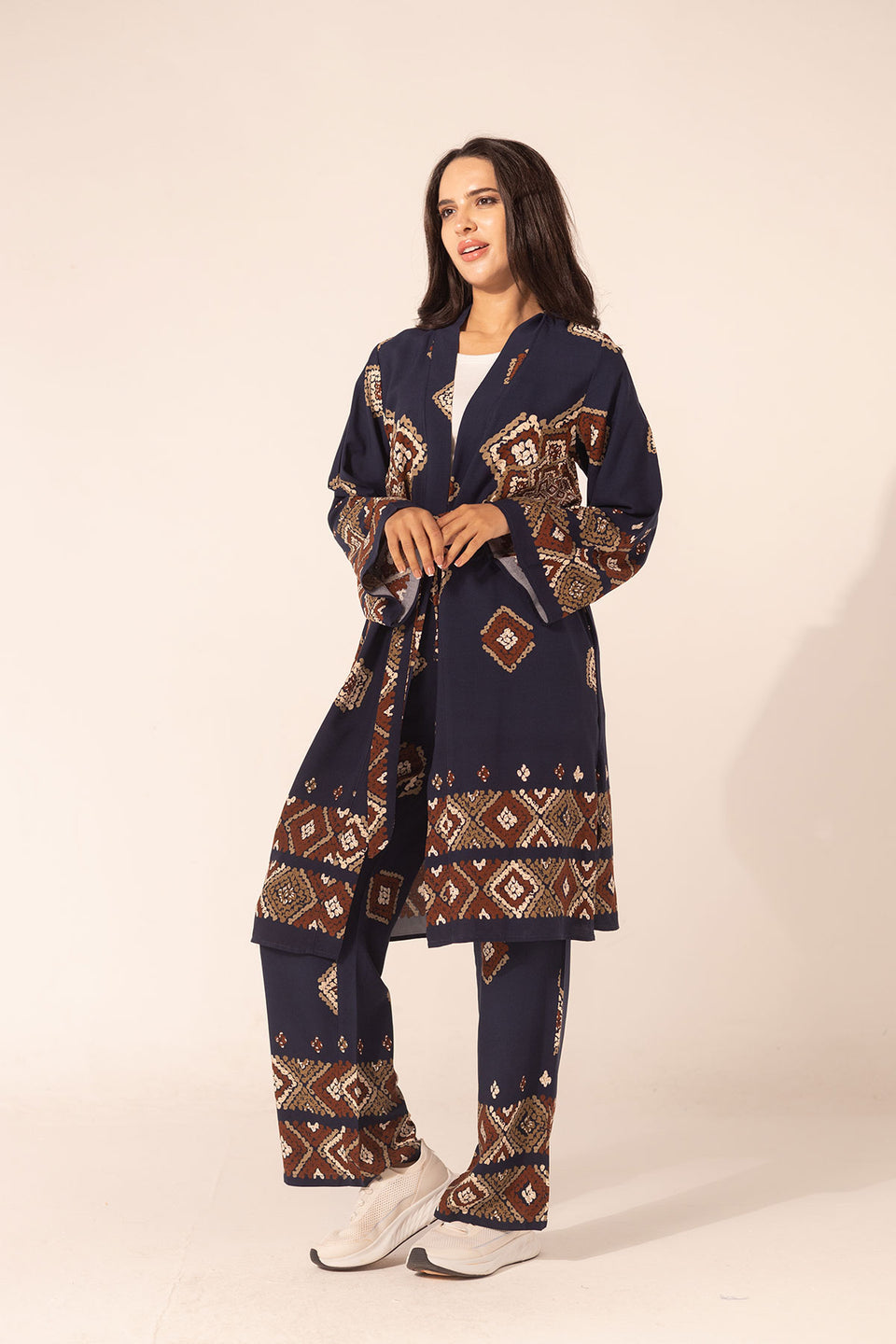 Navy Summer Patterned Set