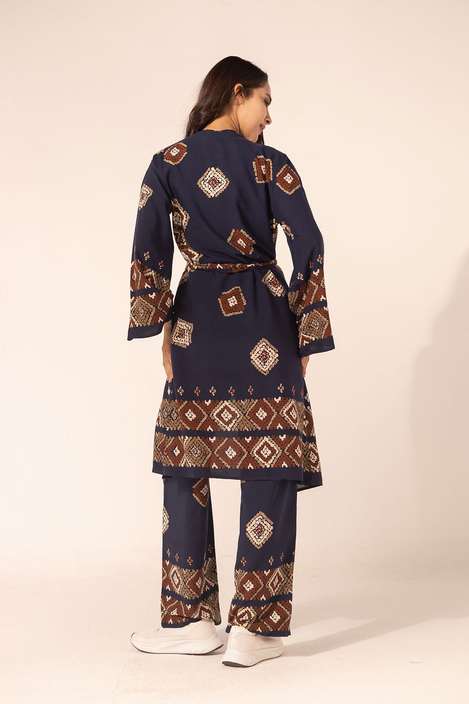 Navy Summer Patterned Set
