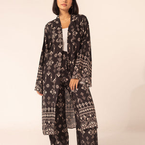 Black Summer Patterned Set