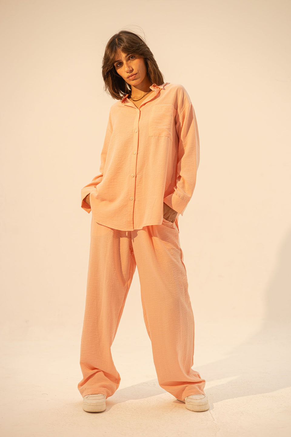 Rose Linen Summer Comfort Shirt