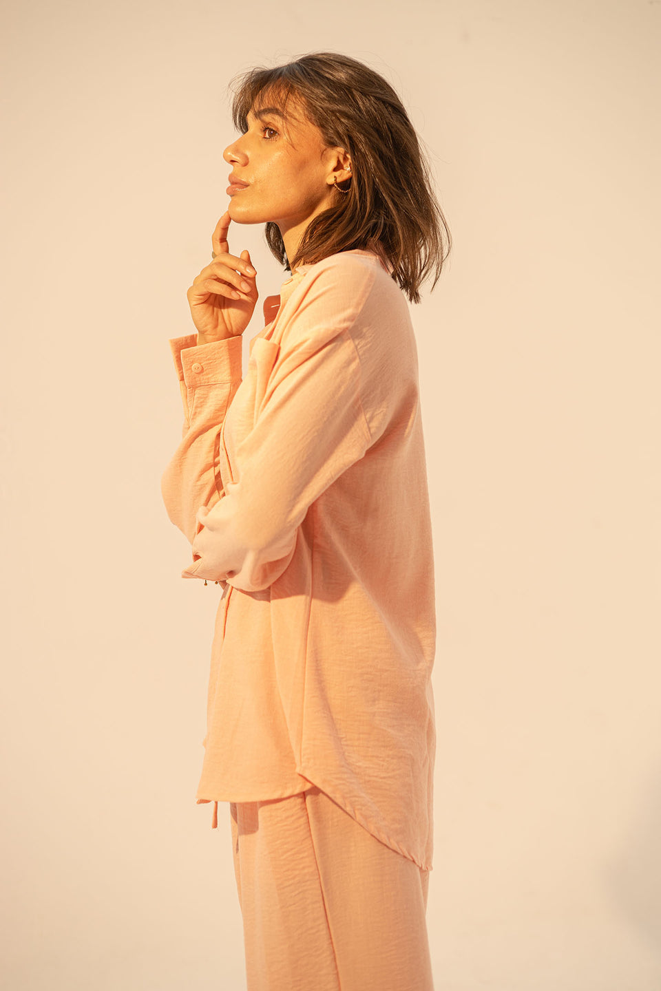Rose Linen Summer Comfort Shirt