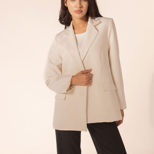 Beige Premium TR Tailored Blazer