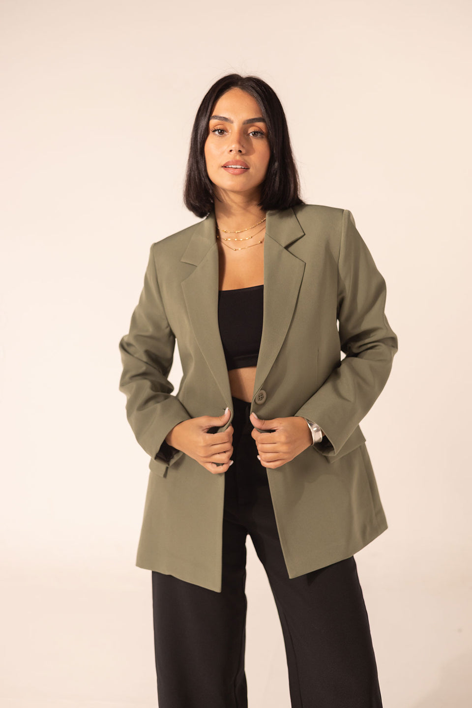 Olive Premium TR Tailored Blazer