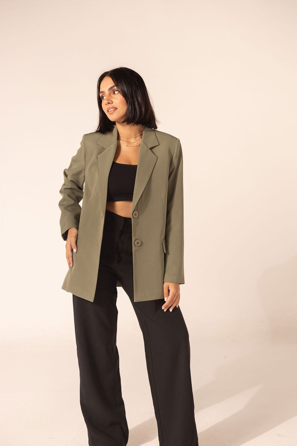 Olive Premium TR Tailored Blazer