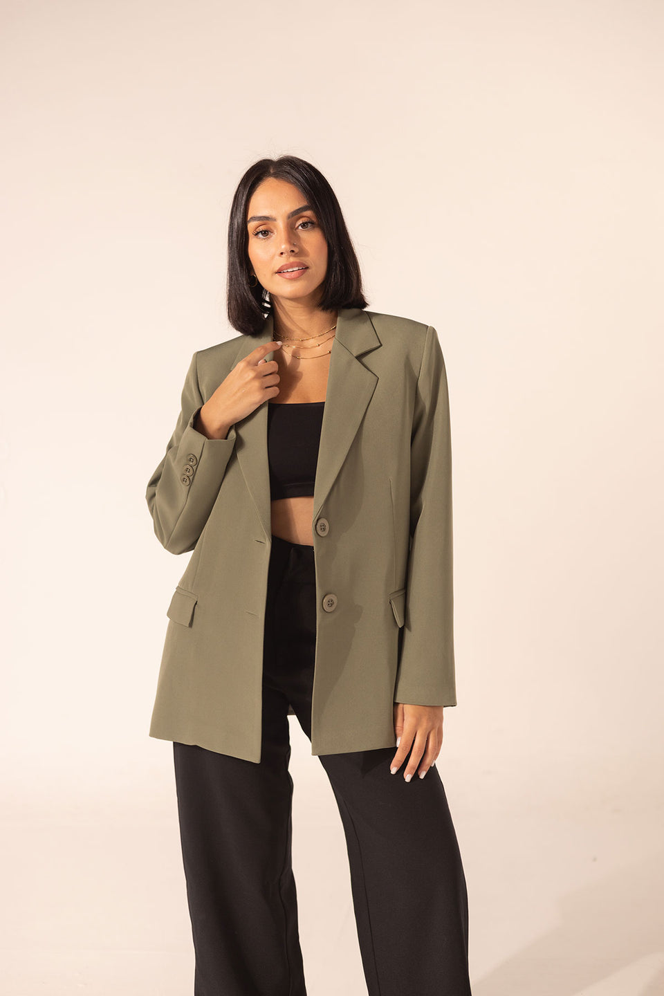 Olive Premium TR Tailored Blazer