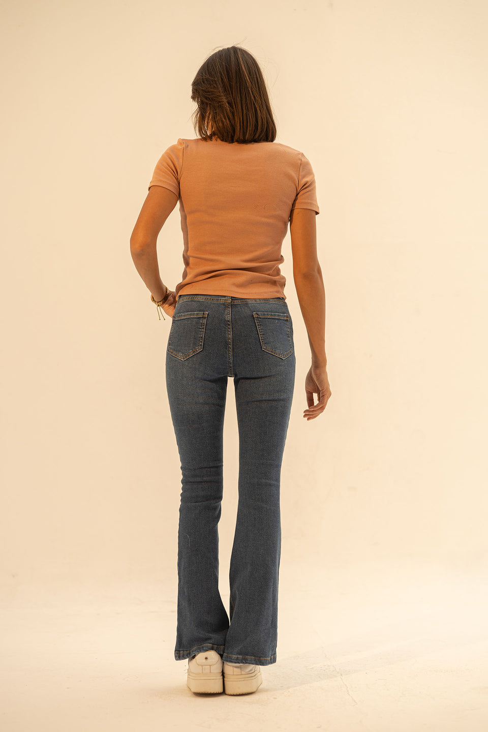 Dark Jeans High Rise Flared Jeans