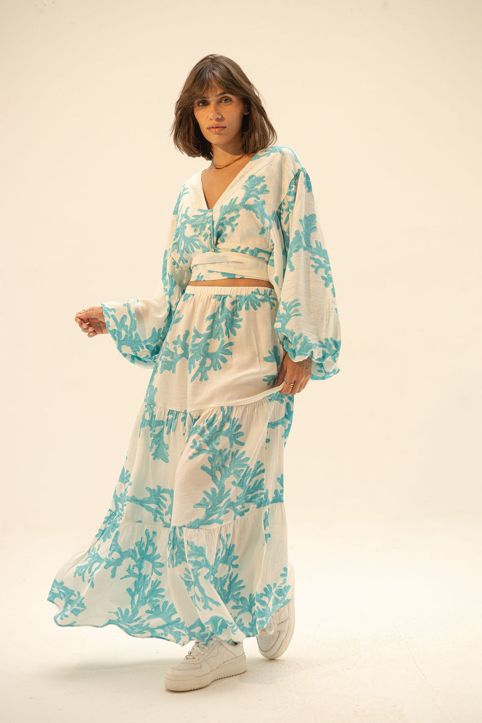 Blue Patterned Summer Set