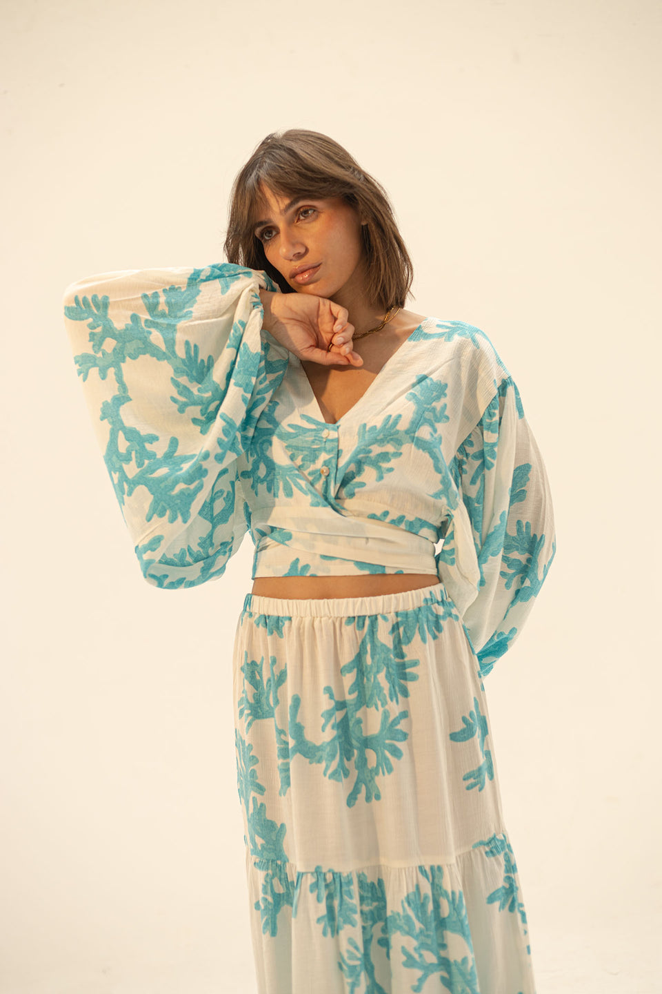 Blue Patterned Summer Set