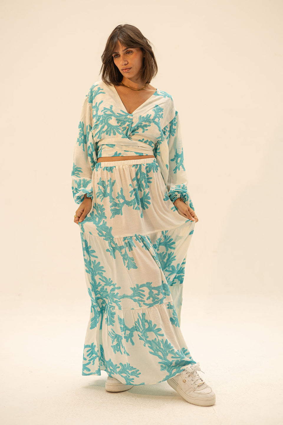 Blue Patterned Summer Set