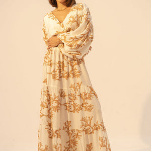 Brown Patterned Summer Set