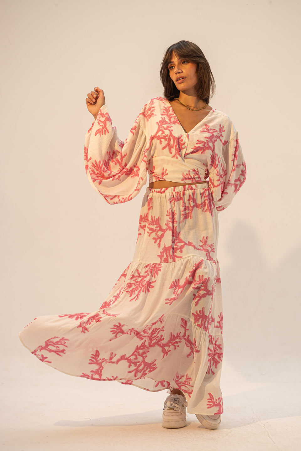 Pink Patterned Summer Set
