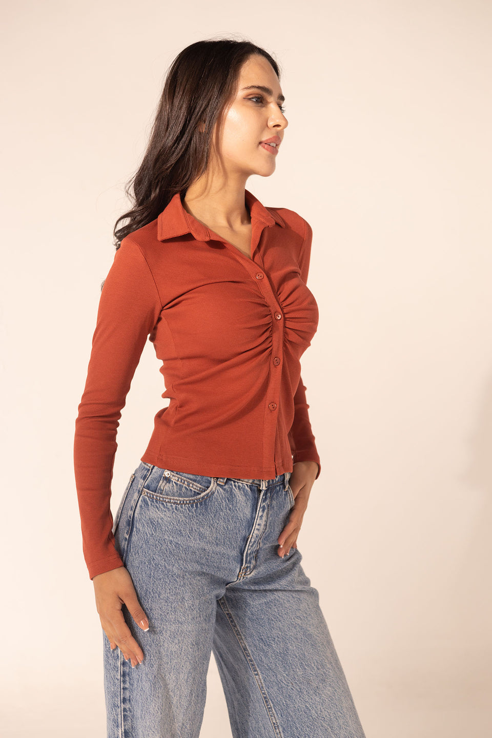 Orange Long Sleeves Basic