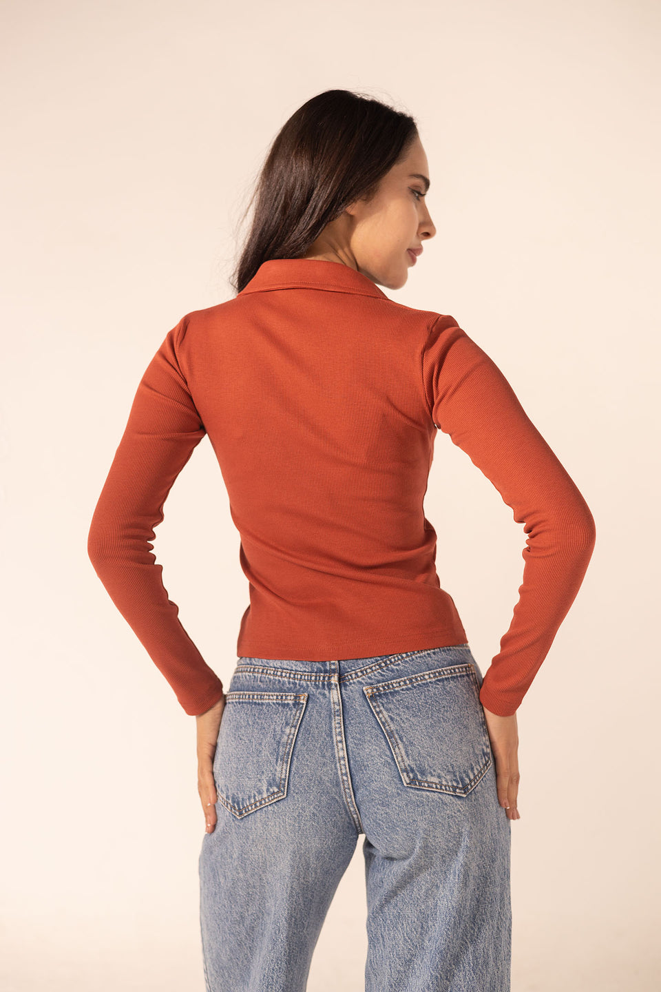 Orange Long Sleeves Basic