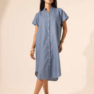 Blue Summer Comfort Long Shirt