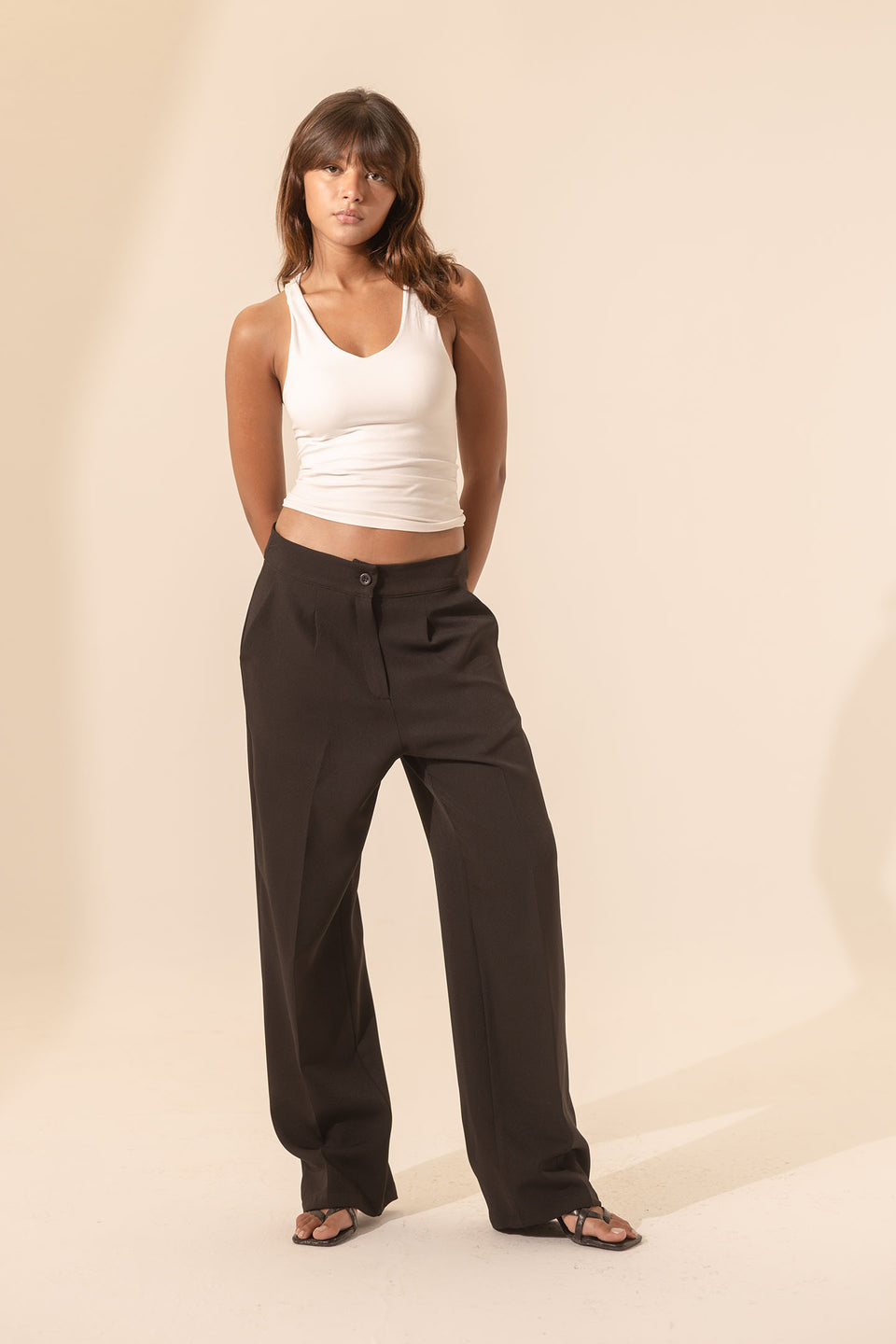 Black Formal Wide Leg Pants