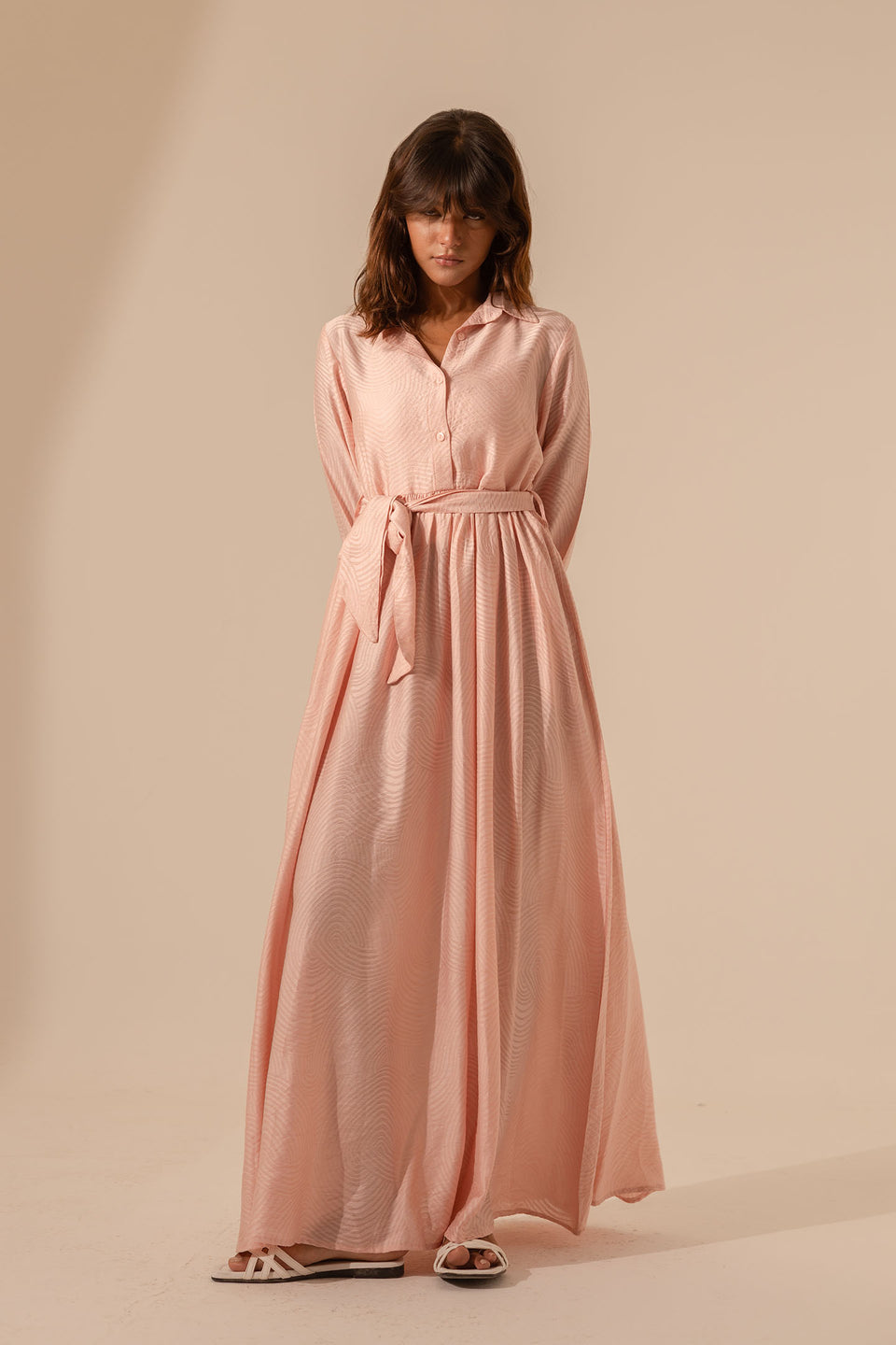 Rose Collared Maxi Dress