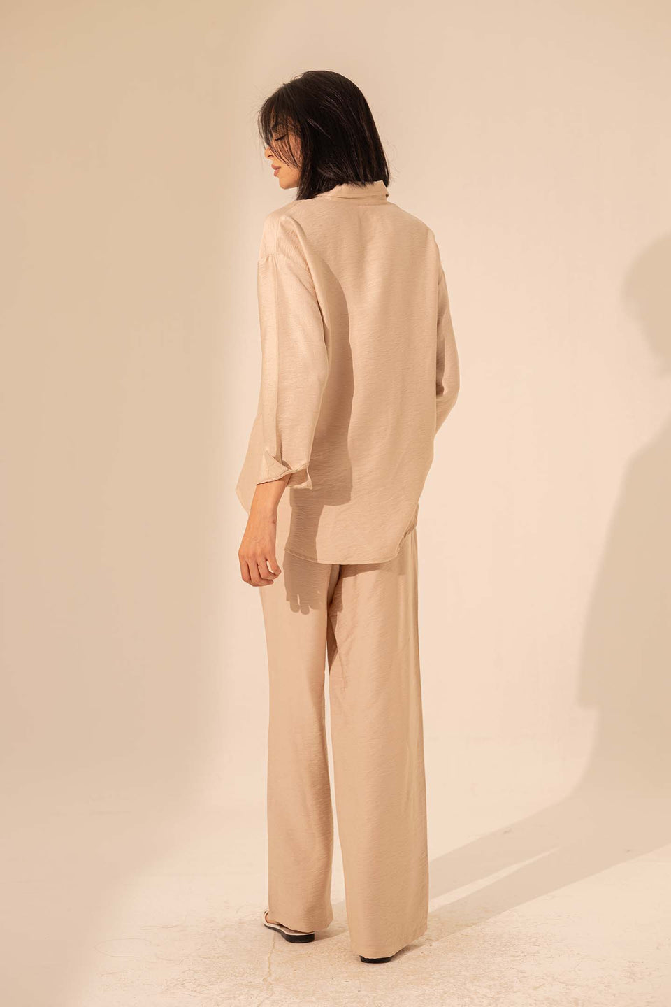 Beige Summer Linen Shirt