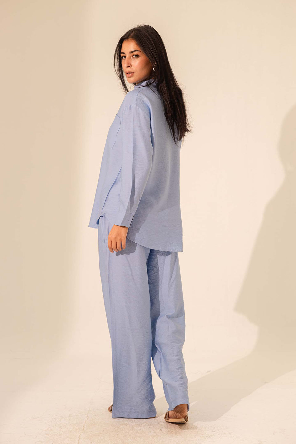 Light Blue Summer Linen Shirt
