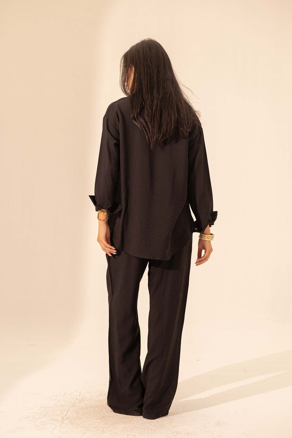 Black Summer Linen Pants