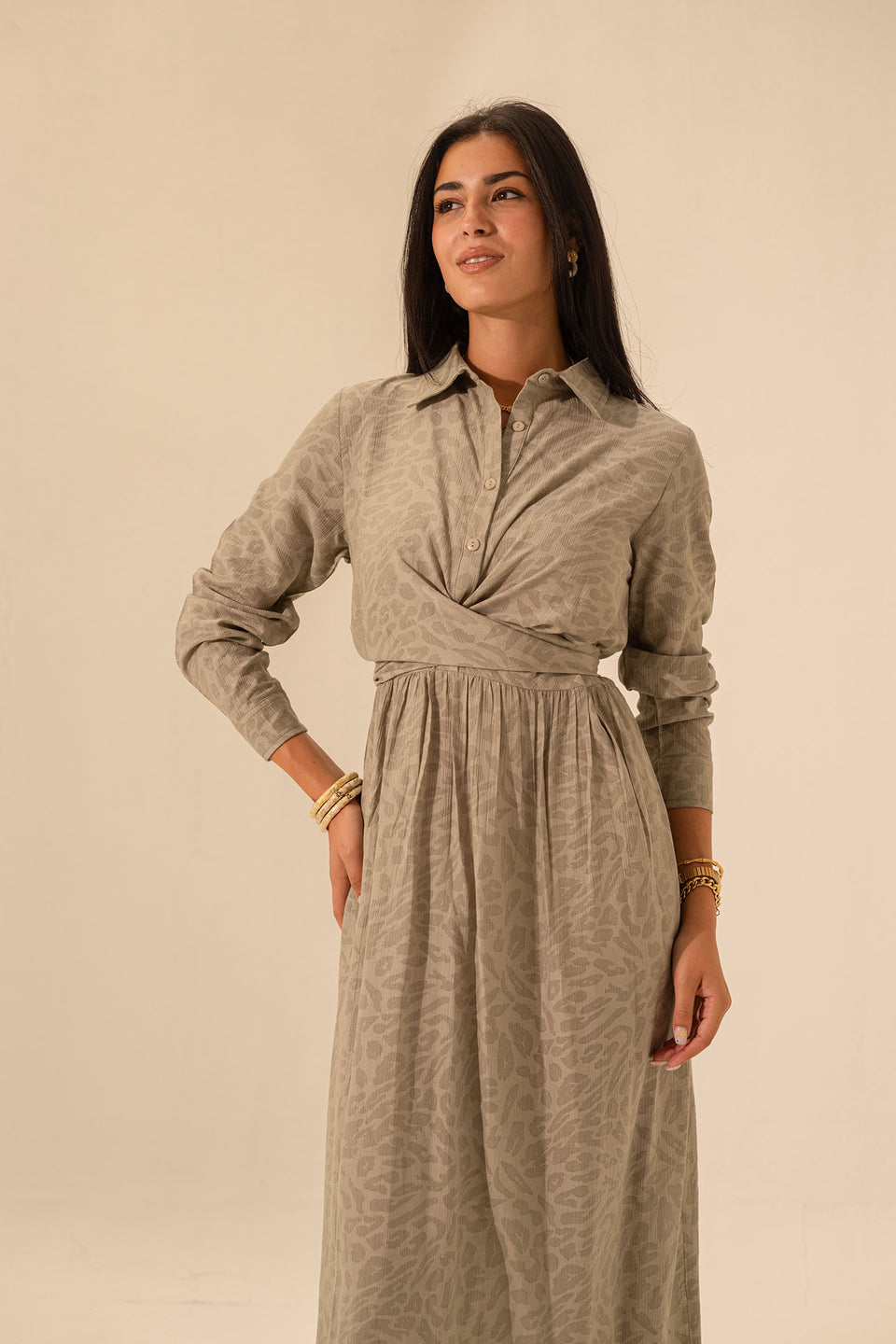 Bestag Patterned Wrap Dress