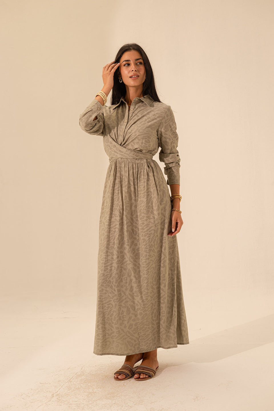 Bestag Patterned Wrap Dress