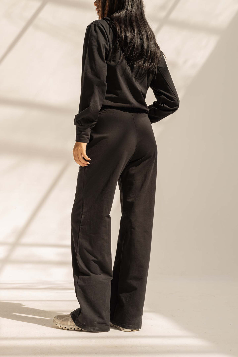 Black Comfy Milton Wide-Leg Pants