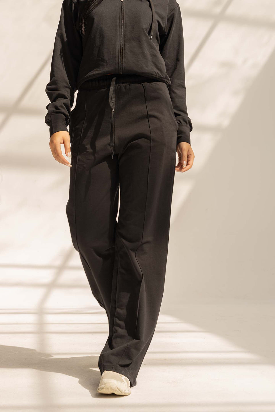 Black Comfy Milton Wide-Leg Pants