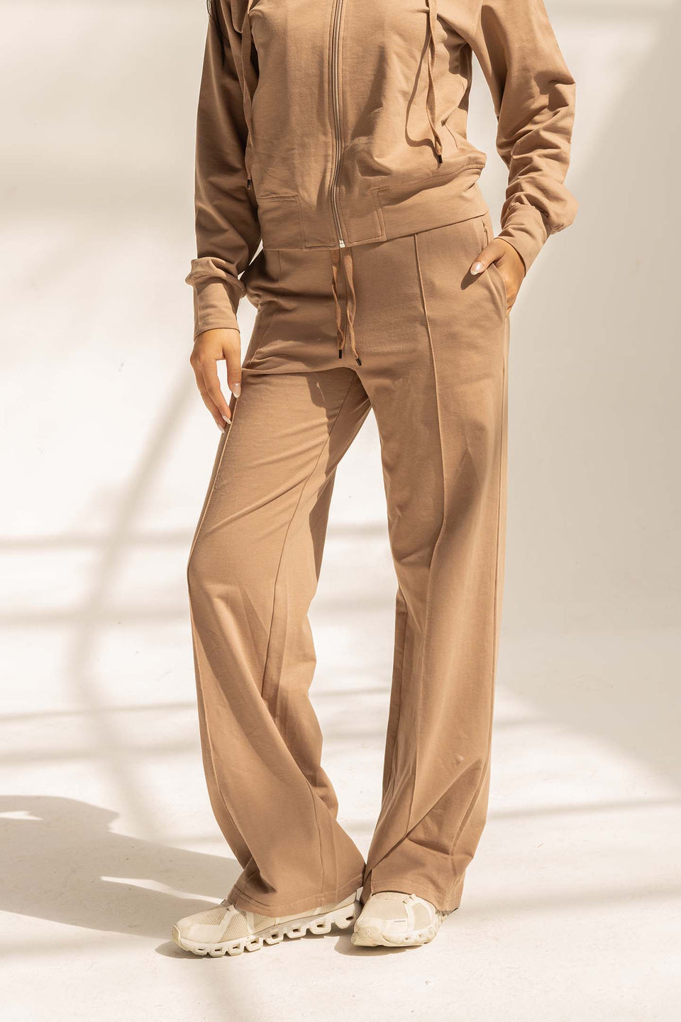 Coffe Comfy Milton Wide-Leg Pants