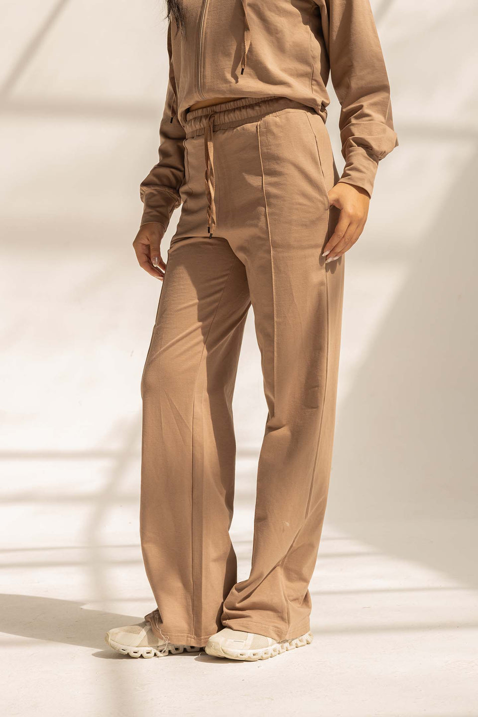 Coffe Comfy Milton Wide-Leg Pants