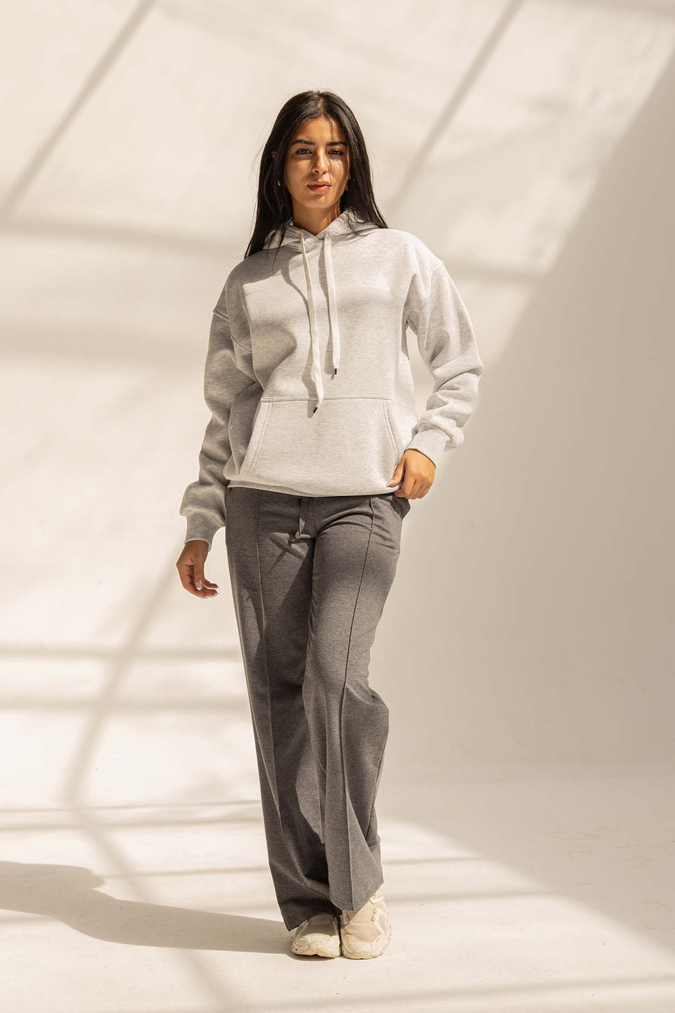 Dark Grey Comfy Milton Wide-Leg Pants