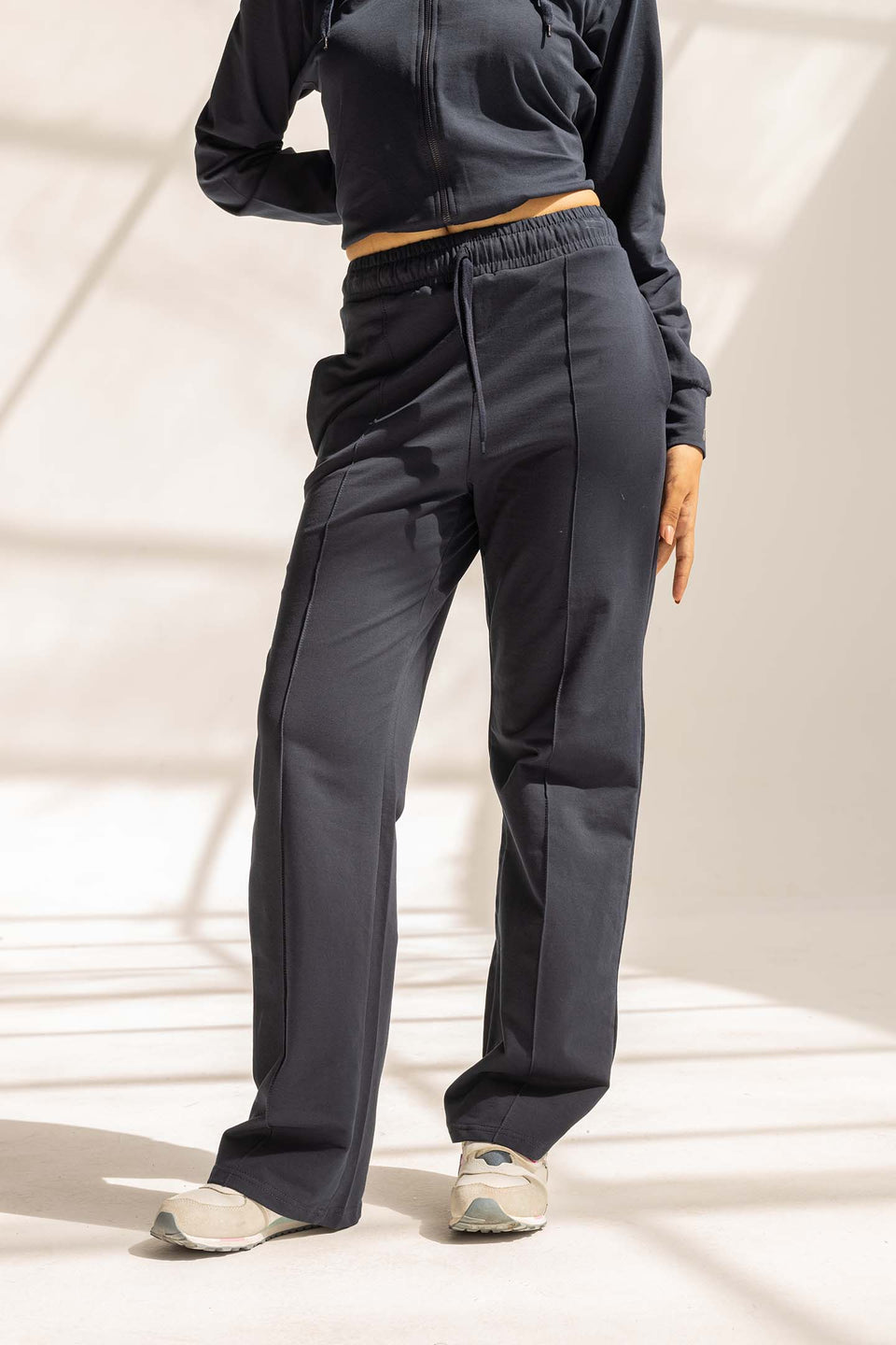 Navy Comfy Milton Wide-Leg Pants