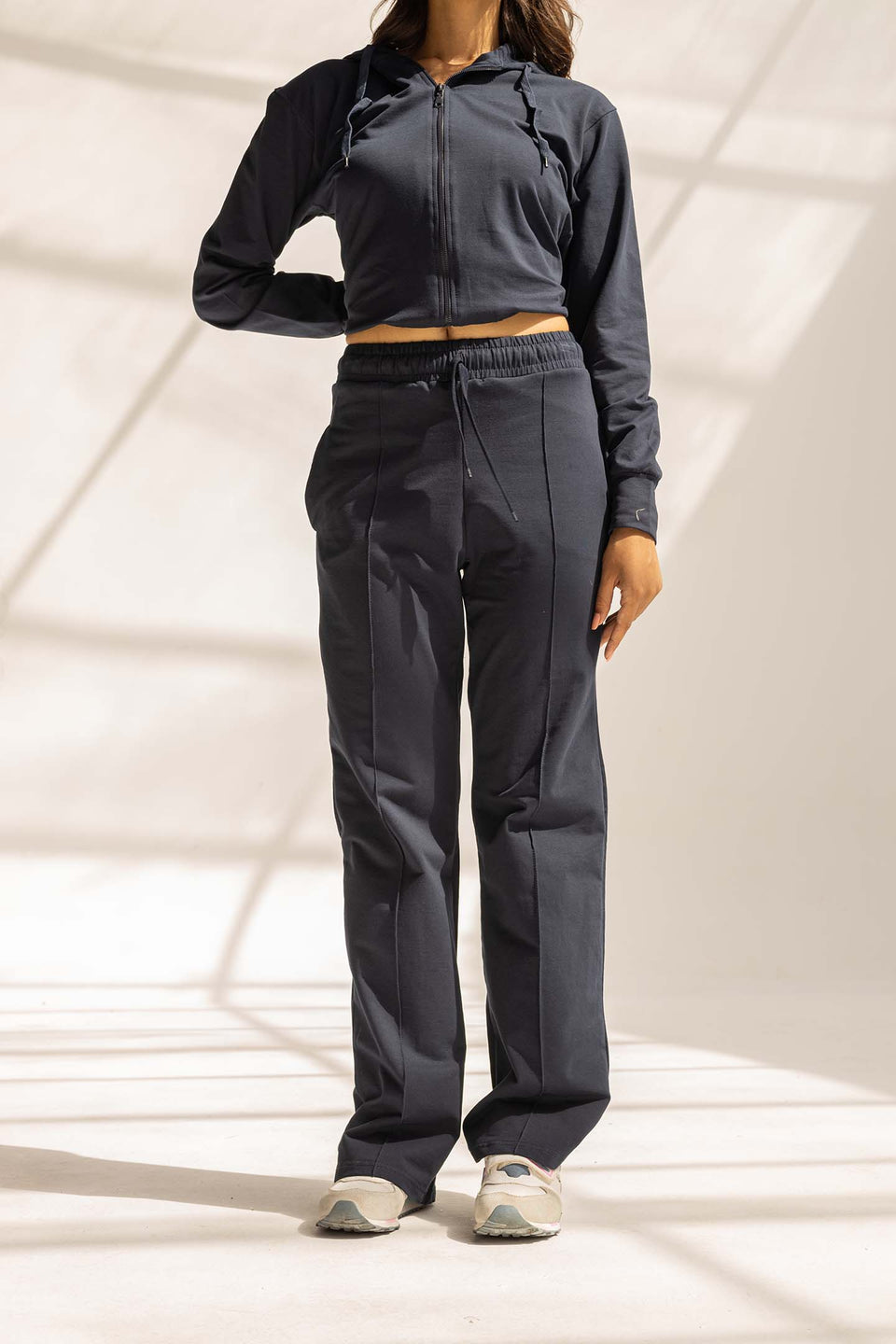 Navy Comfy Milton Wide-Leg Pants