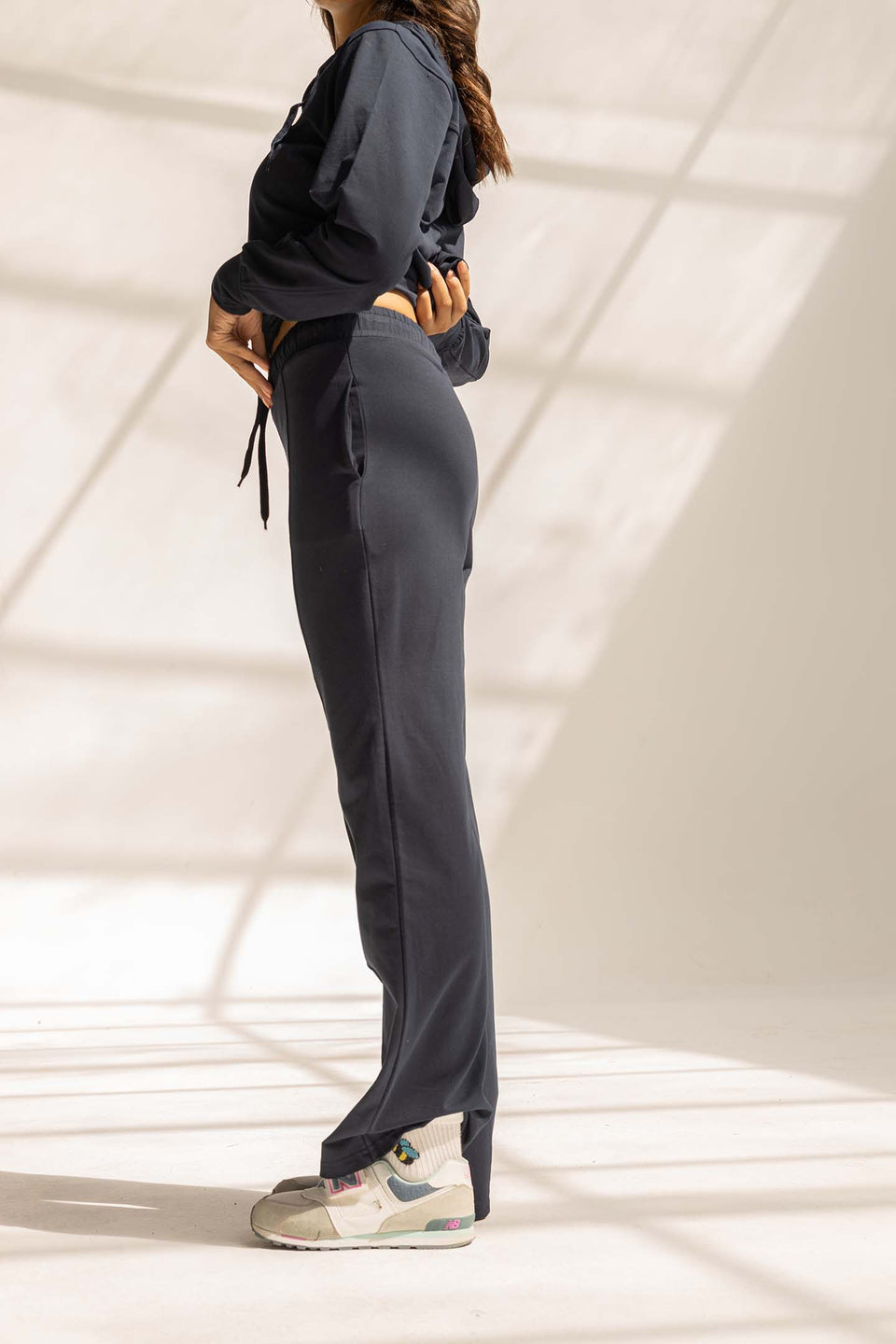 Navy Comfy Milton Wide-Leg Pants