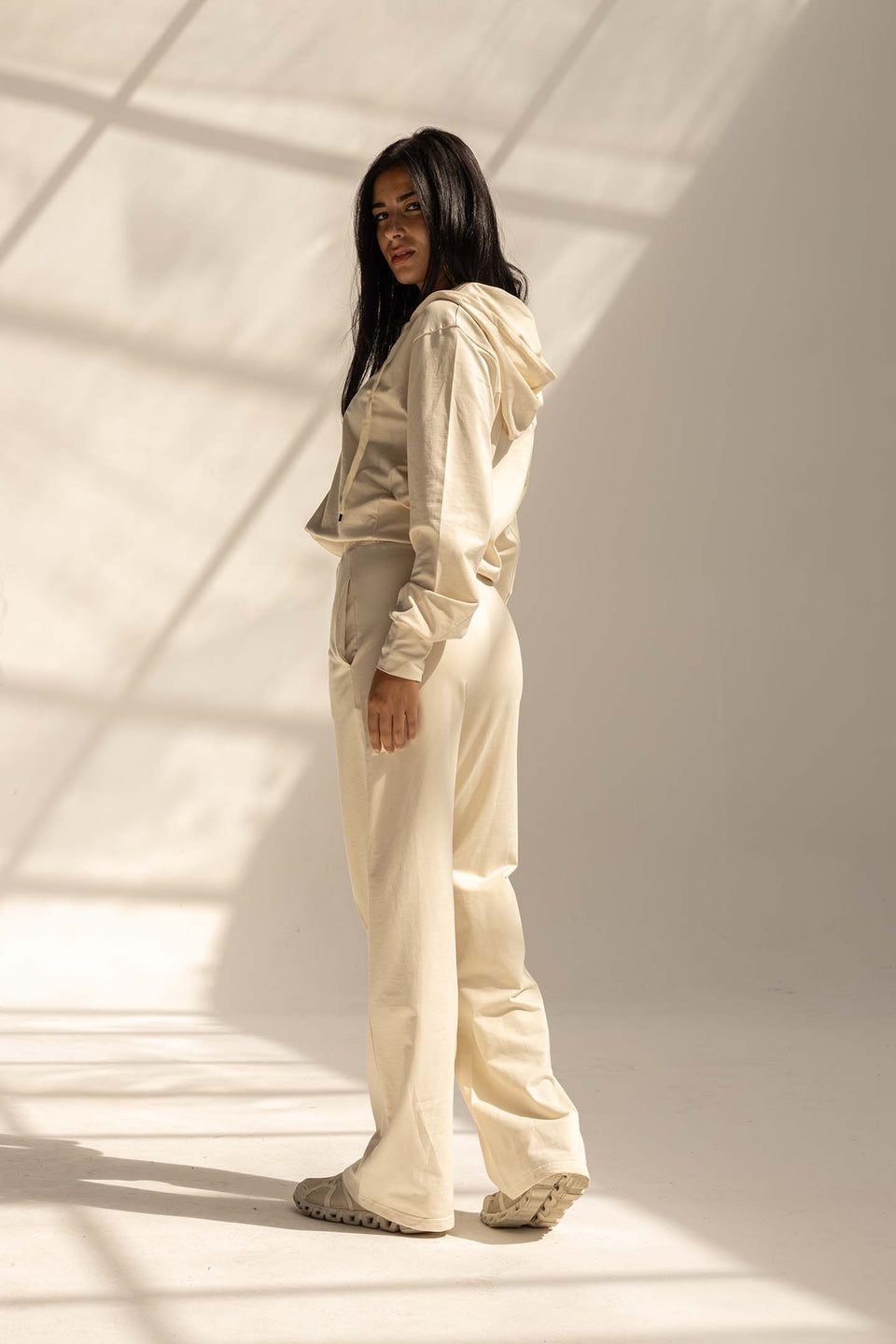 Off White Comfy Milton Wide-Leg Pants