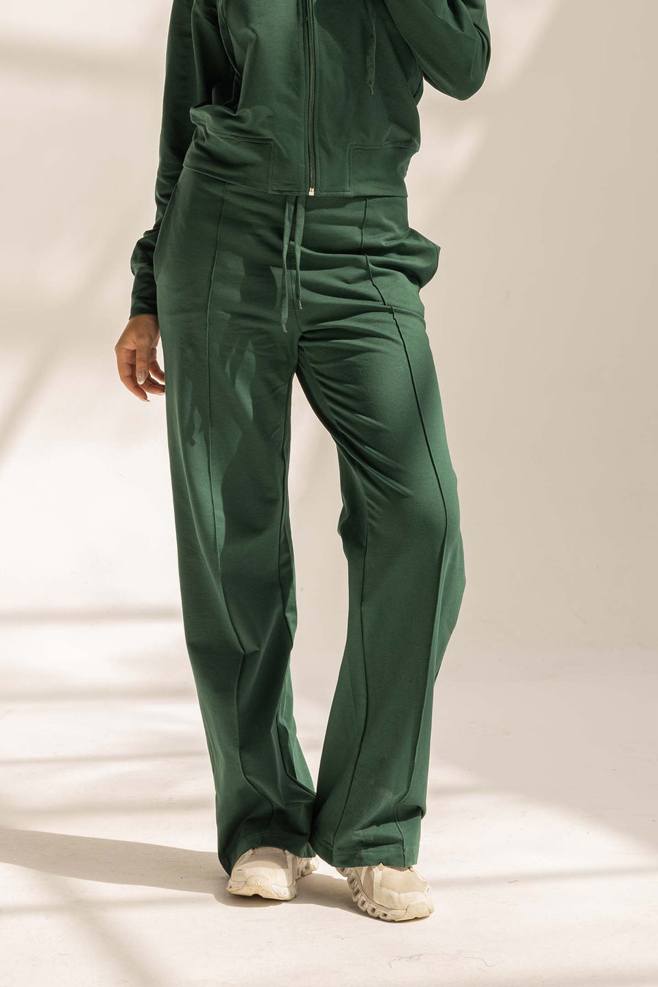 Olive Comfy Milton Wide-Leg Pants
