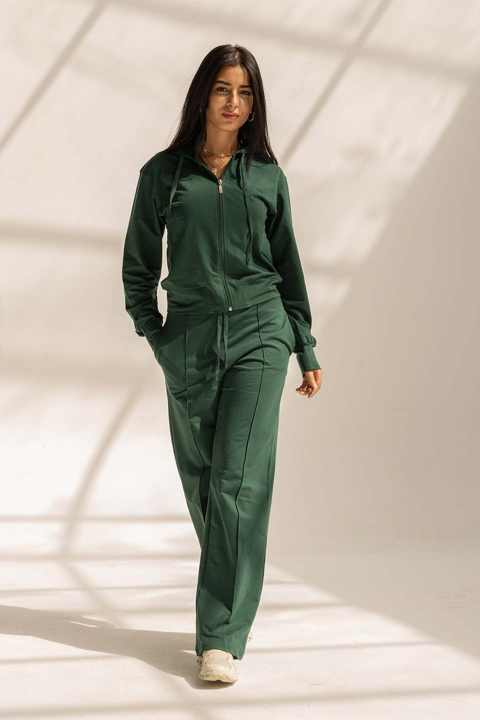 Olive Comfy Milton Wide-Leg Pants