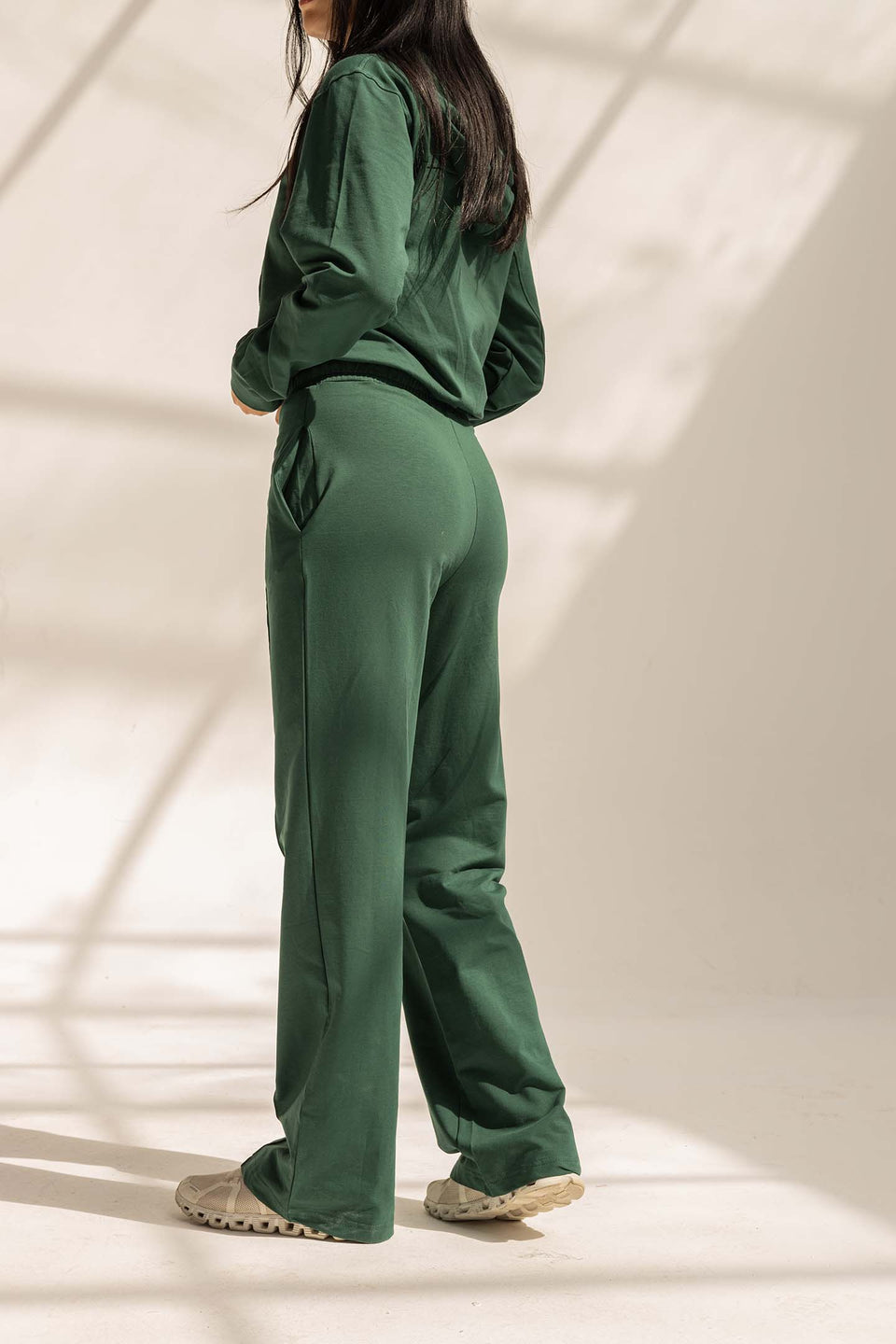 Olive Comfy Milton Wide-Leg Pants