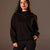Black Half-Zip Knit Sweater
