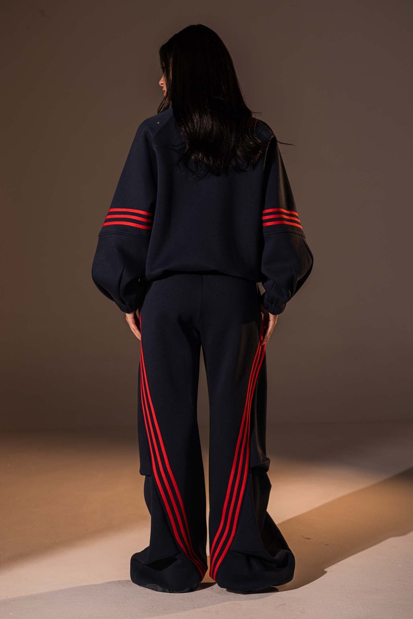 Navy Oversize Two-Piece Track Set