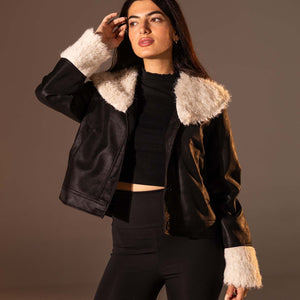 Black Faux Leather Jacket