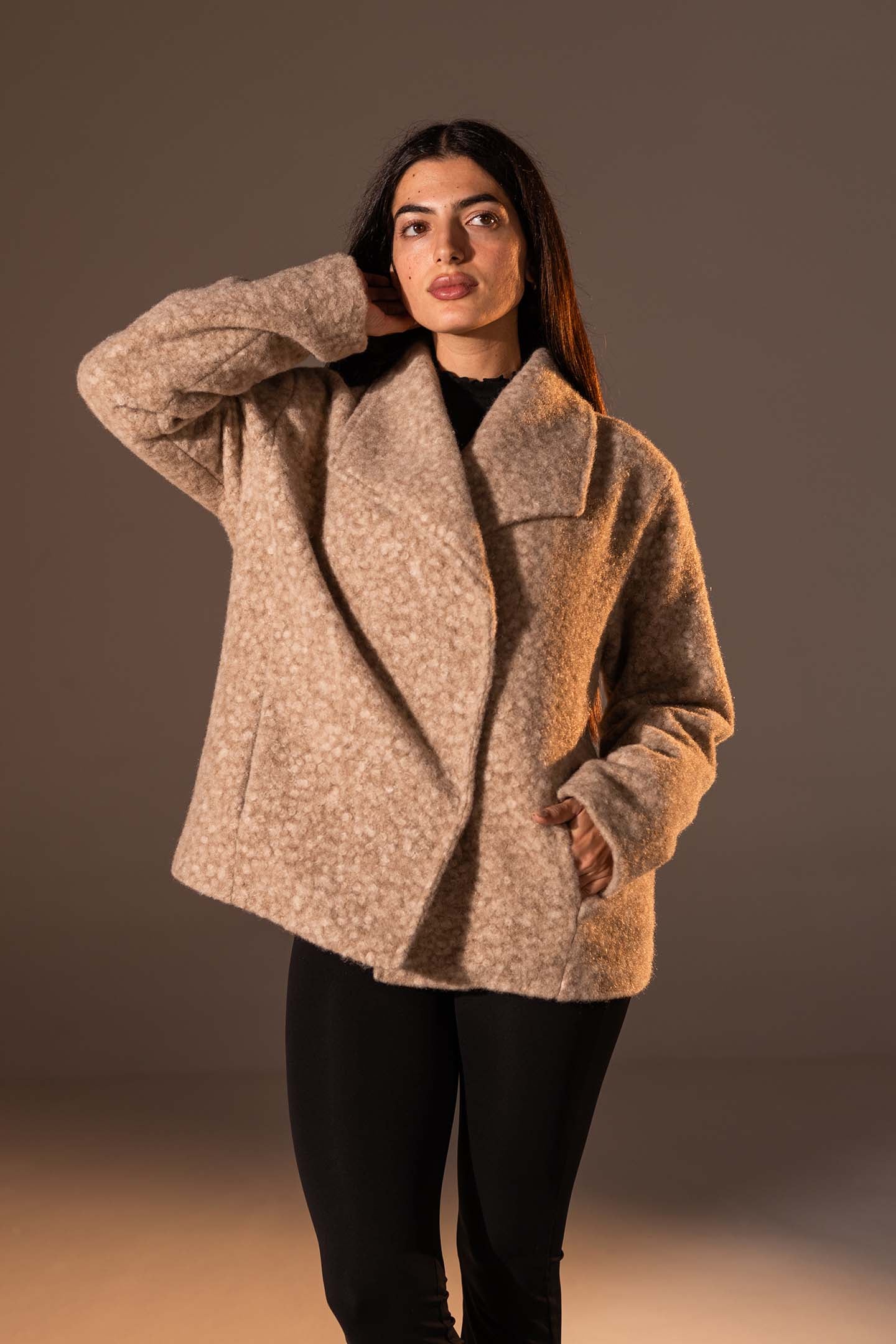 Coffe Teddy Wool Coat