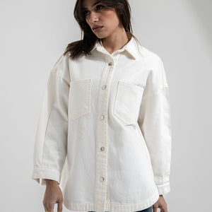 White Denim Light Jacket