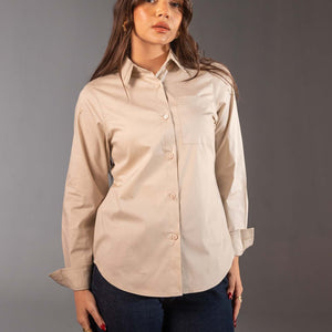 قميص قطن بيج بقَصّة قياسية