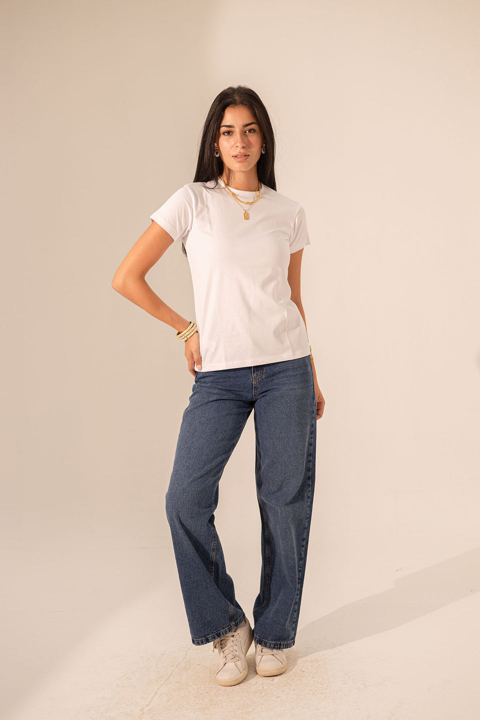 White Pure Cotton Basic